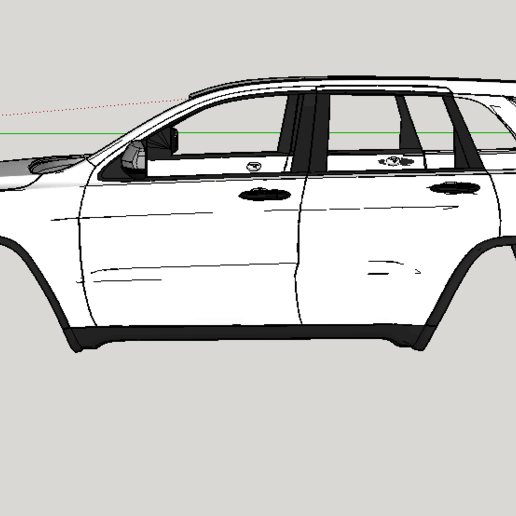 Download STL file 110 2011 jeep grand cherokee rc body shell • 3D print design ・ Cults